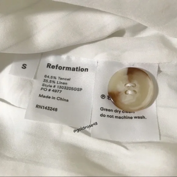 Reformation Palma dress in Gordon Stripe - Picture 5 of 9